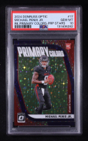 Michael Penix Jr. 2024 Donruss Optic Rookie Primary Colors Purple Stars #17 RC #20/25 (PSA 10) at PristineAuction.com