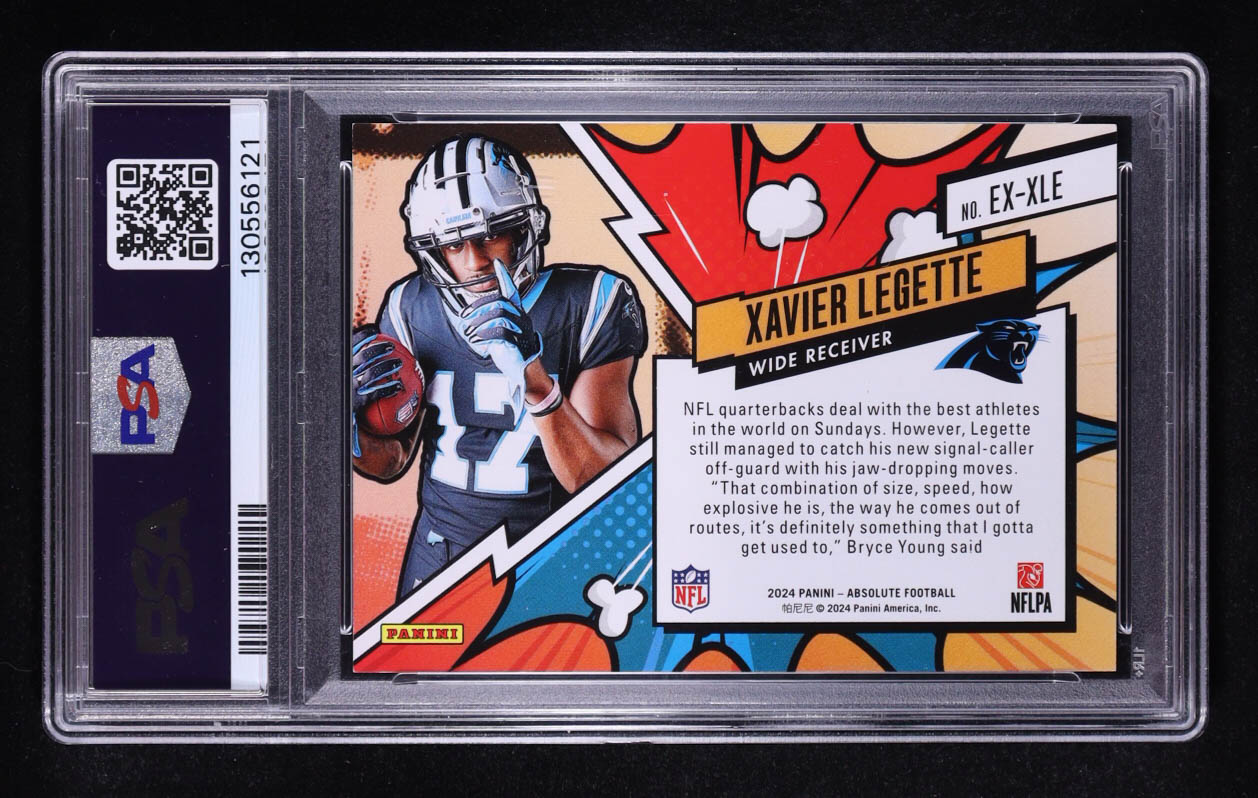 Xavier Legette 2024 Absolute Explosive #EXXLE RC (PSA 9) at PristineAuction.com Xavier Legette 2024 Absolute Explosive #EXXLE RC (PSA 9) at PristineAuction.com