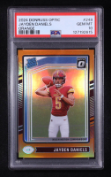 Jayden Daniels 2024 Donruss Optic Orange #248 RR RC #97/249 (PSA 10) at PristineAuction.com