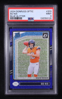 Bo Nix 2024 Donruss Optic Blue Glitter #209 RR RC (PSA 9) at PristineAuction.com