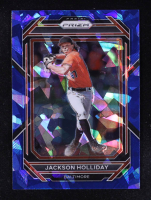 Jackson Holliday 2023 Panini Prizm Prizms Blue Ice #160 RC at PristineAuction.com