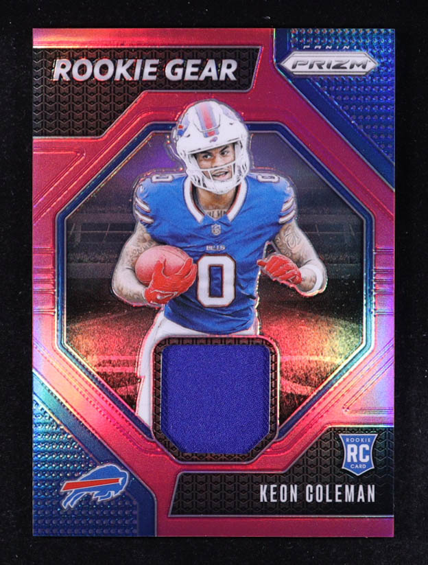 Keon Coleman 2024 Panini Prizm Rookie Gear Pink #15 RC at PristineAuction.com Keon Coleman 2024 Panini Prizm Rookie Gear Pink #15 RC at PristineAuction.com