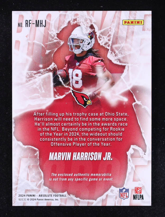 Marvin Harrison Jr. 2024 Absolute Rookie Force Jerseys #24 RC at PristineAuction.com Marvin Harrison Jr. 2024 Absolute Rookie Force Jerseys #24 RC at PristineAuction.com