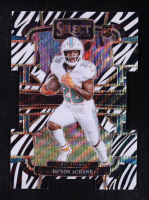 De'Von Achane 2023 Select Prizm Zebra Die-Cut #63 RC at PristineAuction.com
