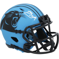 Bryce Young Signed Panthers Rave Alternate Speed Mini Helmet (Fanatics) at PristineAuction.com