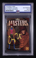 Channing Tatum Signed Gambit 2025 Topps Finest Marvel Masters #32 (PSA) at PristineAuction.com