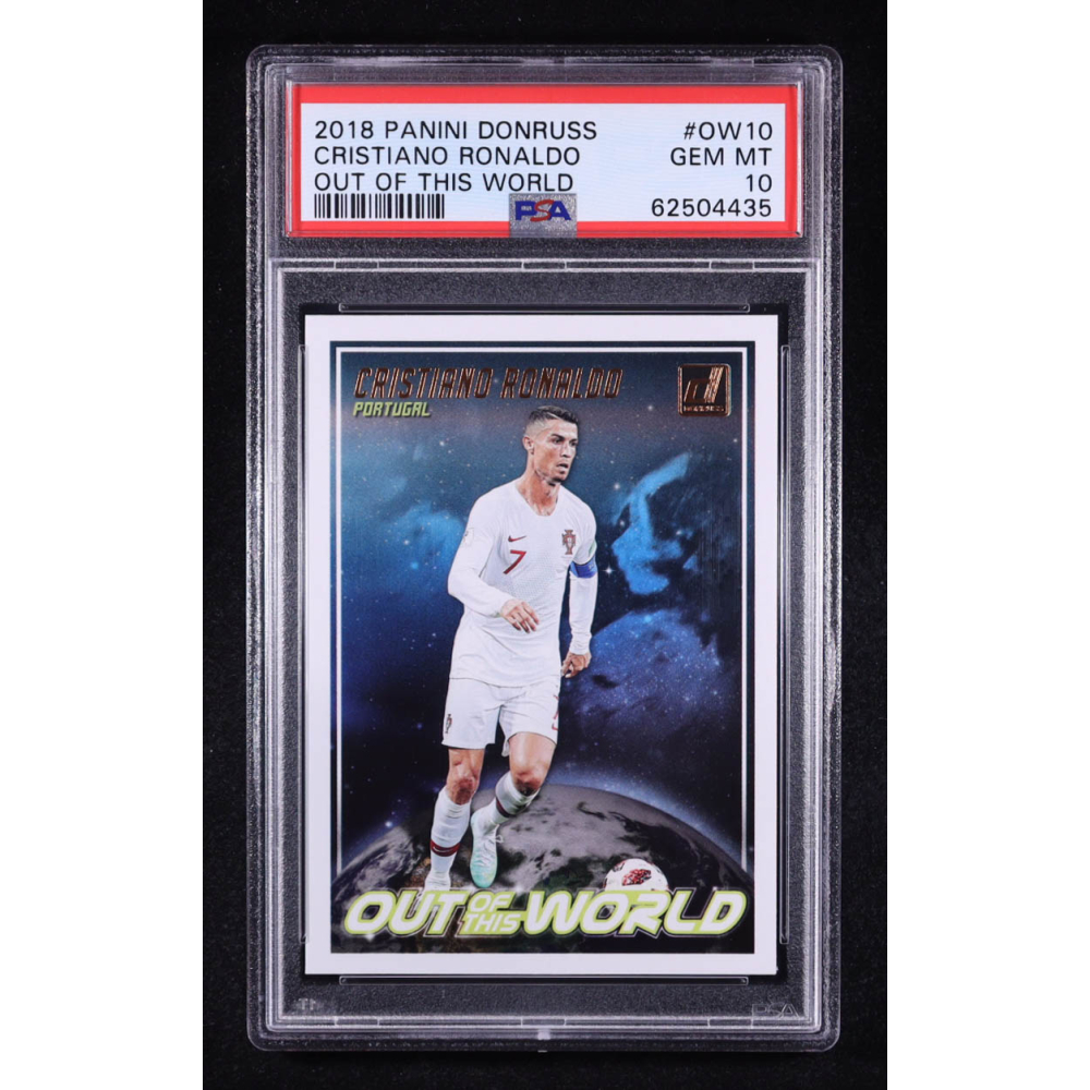 Cristiano Ronaldo 2018 Donruss Out Of This World #OW10 (PSA 10) at PristineAuction.com