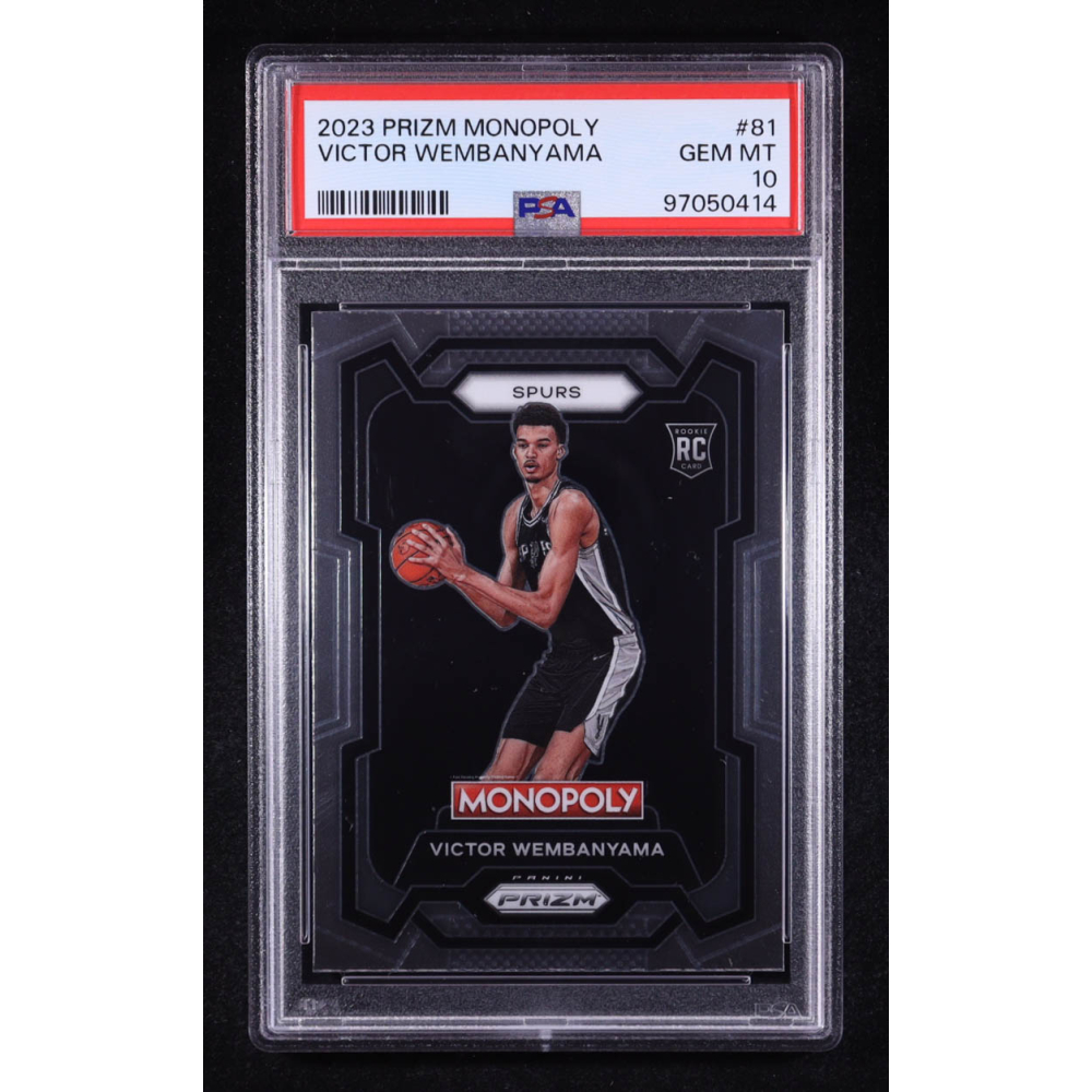 Victor Wembanyama 2023 Panini Prizm Monopoly #81 RC (PSA 10) at PristineAuction.com