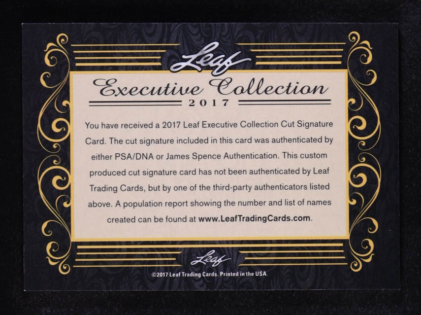 Michael Jordan 2017 Leaf Executive Collection Cut Signatures #NNO #1/1 at PristineAuction.com Michael Jordan 2017 Leaf Executive Collection Cut Signatures #NNO #1/1 at PristineAuction.com