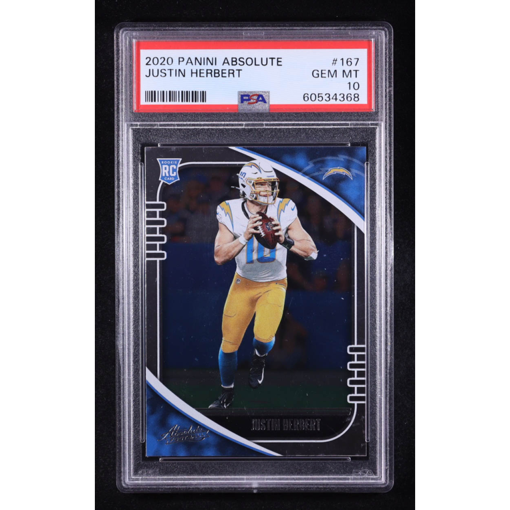 Justin Herbert 2020 Absolute #167 RC (PSA 10) at PristineAuction.com