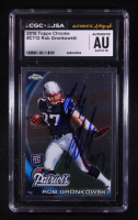Rob Gronkowski Signed 2010 Topps Chrome #C112 RC (CGC | Auto Grade 10) at PristineAuction.com