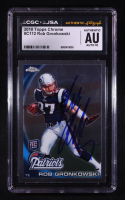 Rob Gronkowski Signed 2010 Topps Chrome #C112 RC (CGC | Auto Grade 10) at PristineAuction.com