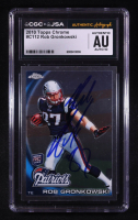 Rob Gronkowski Signed 2010 Topps Chrome #C112 RC (CGC | Auto Grade 10) at PristineAuction.com