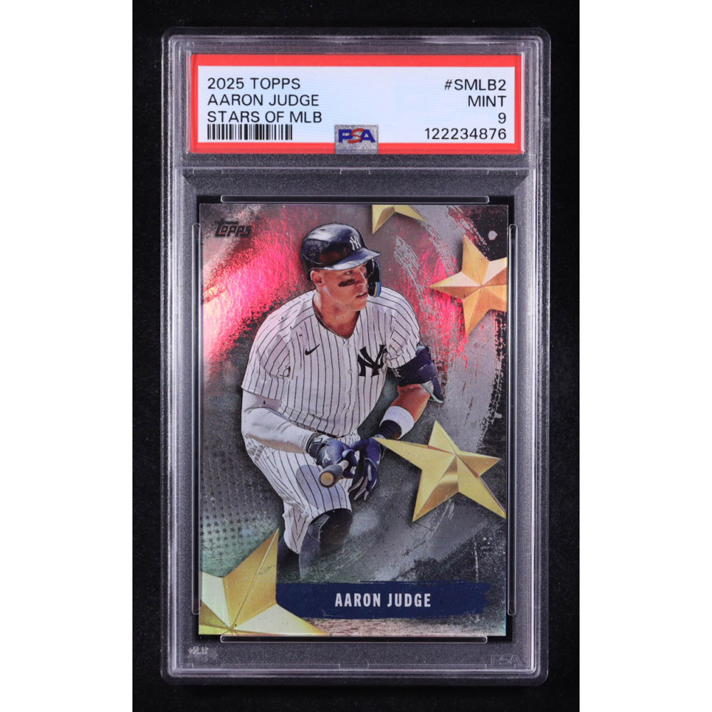 Aaron Judge 2025 Topps Stars of MLB #SMLB2 (PSA 9) at PristineAuction.com