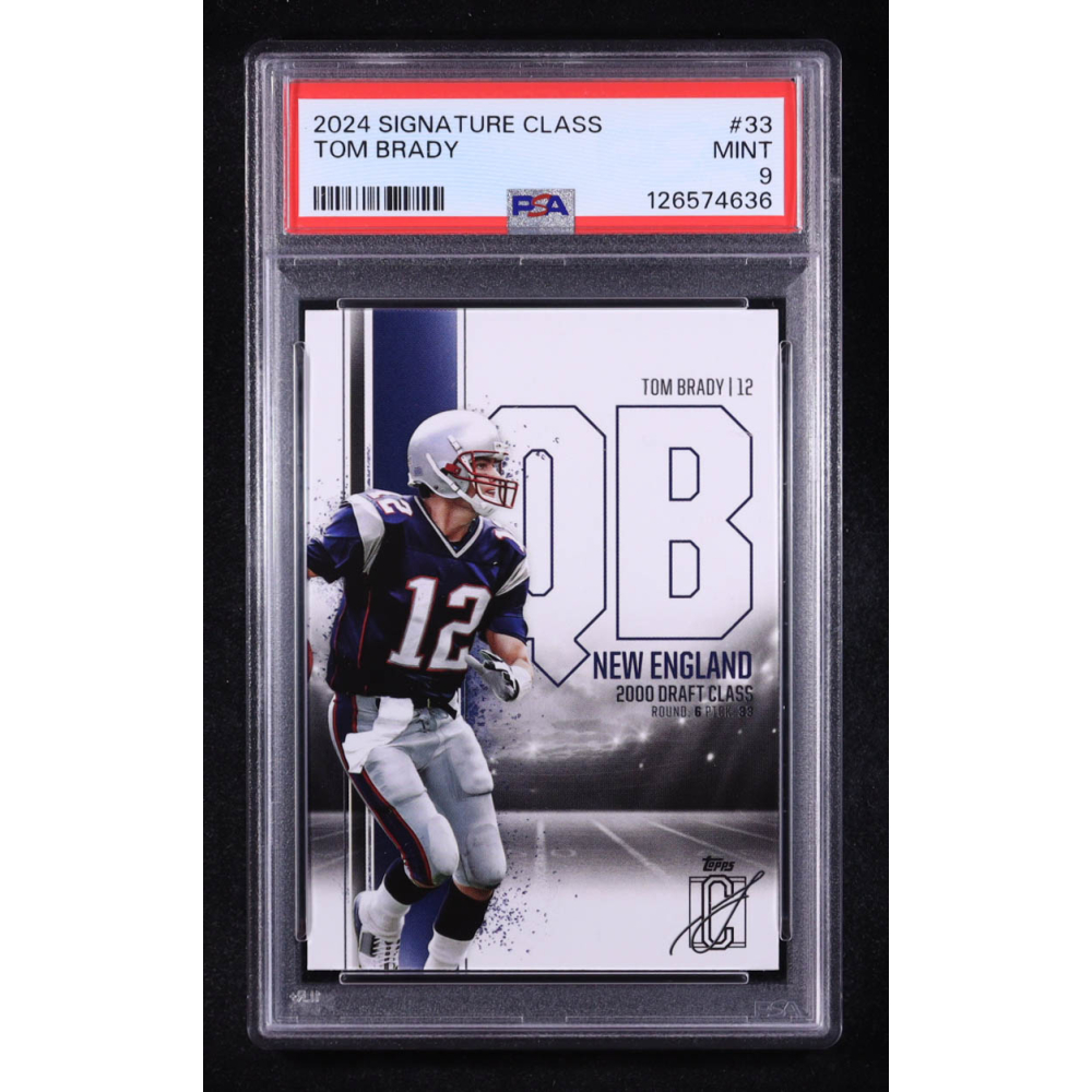 Tom Brady 2024 Signature Class #33 (PSA 9) at PristineAuction.com