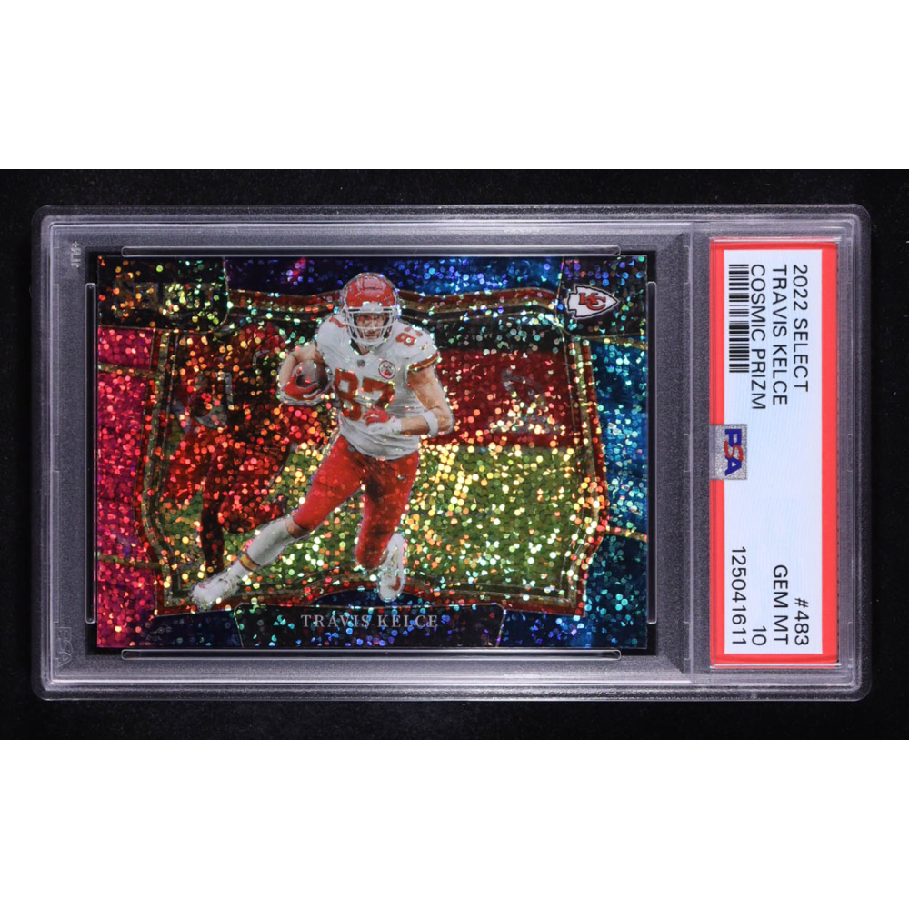 Travis Kelce 2022 Select Cosmic Prizm #483 (PSA 10) at PristineAuction.com
