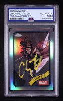 Channing Tatum Signed Gambit 2025 Topps Chrome Marvel Holo #105 (PSA) at PristineAuction.com