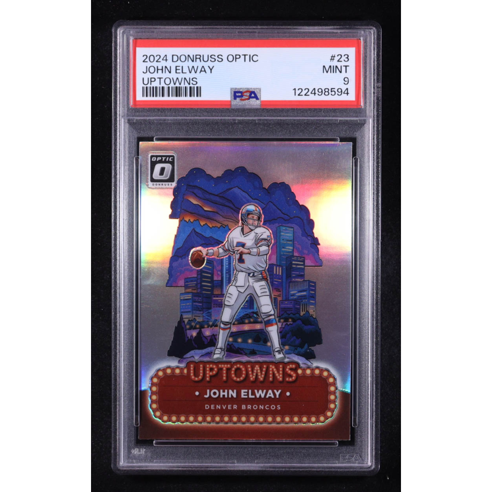 John Elway 2024 Panini Donruss Optic Uptowns #23 (PSA 9) at PristineAuction.com