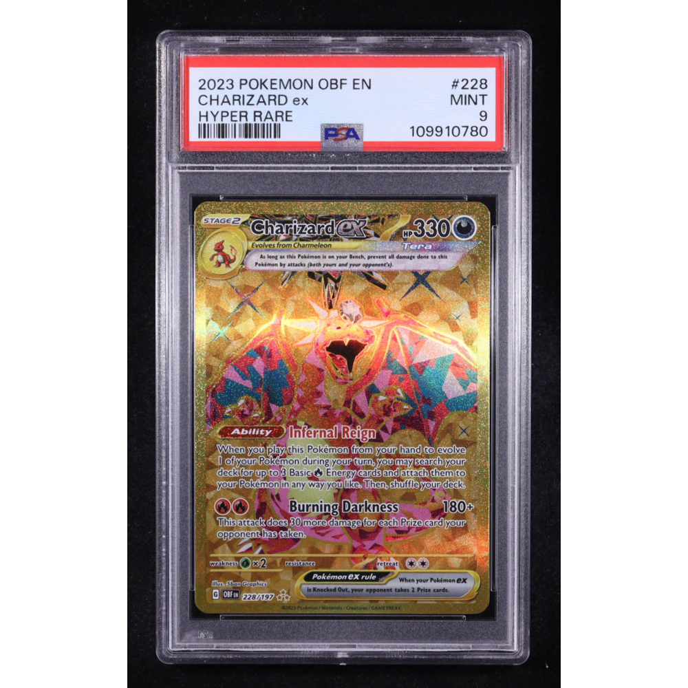 Charizard ex 2023 Pokemon TCG Scarlet & Violet Obsidian Flames #228 (PSA 9) at PristineAuction.com