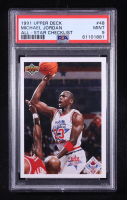 Michael Jordan 1991 Upper Deck #48 All-Star Checklist (PSA 9) at PristineAuction.com