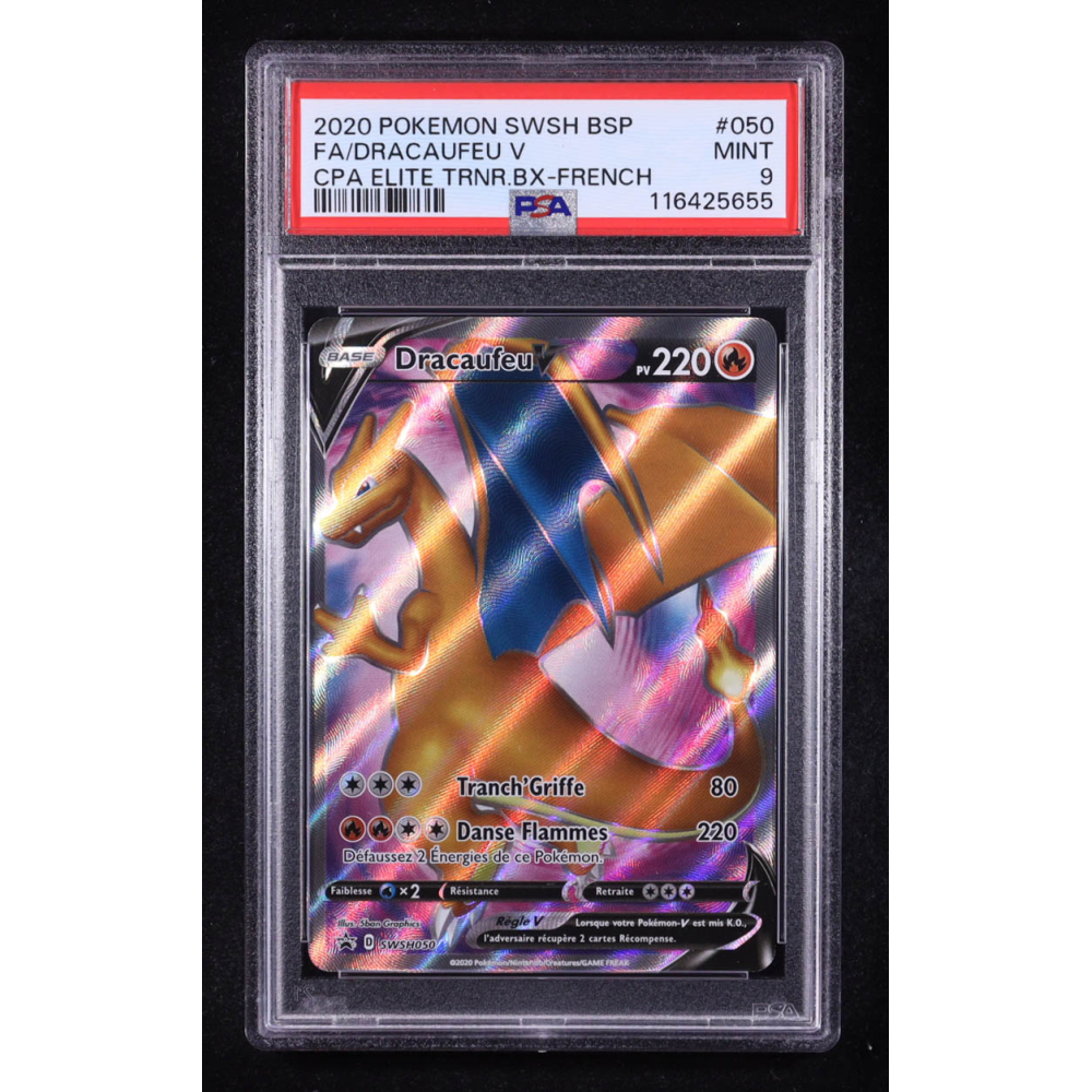 Charizard V 2020 Pokemon Sword & Shield Promos French #50 (PSA 9) at PristineAuction.com