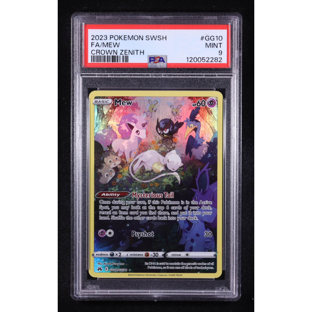 Mew 2023 Pokemon Sword and Shield Crown Zenith Galarian Gallery #GG10 (PSA 9) at PristineAuction.com