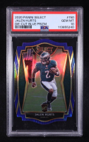 Jalen Hurts 2020 Select Die-Cut Blue Prizm #150 RC (PSA 10) at PristineAuction.com