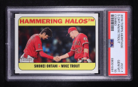 Shohei Ohtani / Mike Trout 2018 Topps Heritage Combo #CC1 (PSA 10) at PristineAuction.com