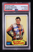 Brutus Beefcake Signed 1985 Topps WWF #10 RC (PSA) at PristineAuction.com