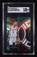 Victor Wembanyama 2023-24 Select Green / White / Purple Prizm #121 RC (SGC 10) at PristineAuction.com
