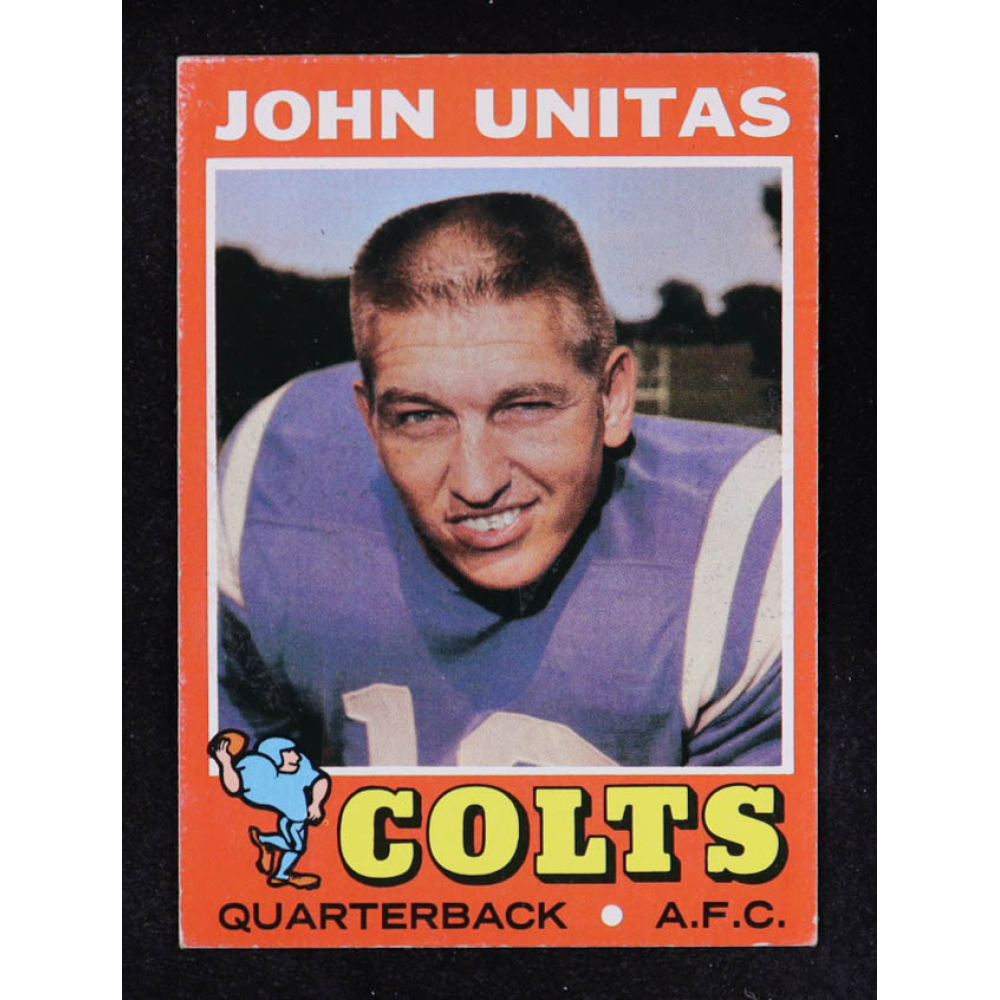 Johnny Unitas 1971 Topps #1 at PristineAuction.com