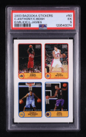 LeBron James / Darko Milicic / Carmelo Anthony / Chris Bosh 2003-04 Topps Bazooka Stickers #50 RC (PSA 5) at PristineAuction.com
