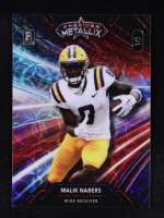 Malik Nabers 2023 Wild Card American Metallix Red, White & Blue Scope #WMLMN RC #1/3 at PristineAuction.com