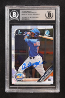 Ronny Mauricio Signed 2019 Bowman Chrome Prospects #BCP107 RC (BGS) at PristineAuction.com