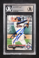 Royce Lewis Signed 2017 Bowman Draft #BD1 RC (BGS) at PristineAuction.com