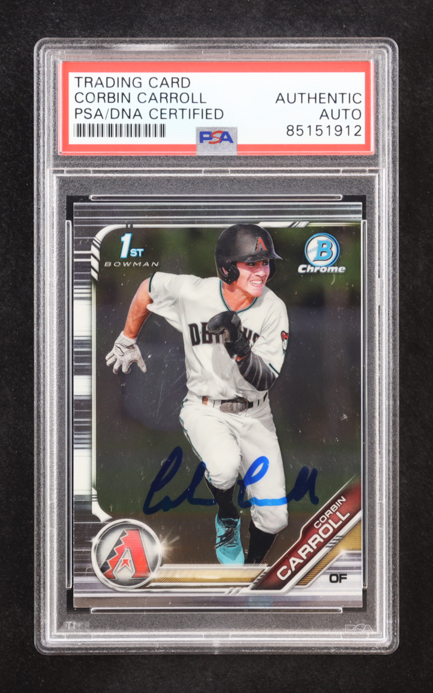 Corbin Carroll Signed 2019 Bowman Chrome Draft #BDC125 RC (PSA) at PristineAuction.com Corbin Carroll Signed 2019 Bowman Chrome Draft #BDC125 RC (PSA) at PristineAuction.com