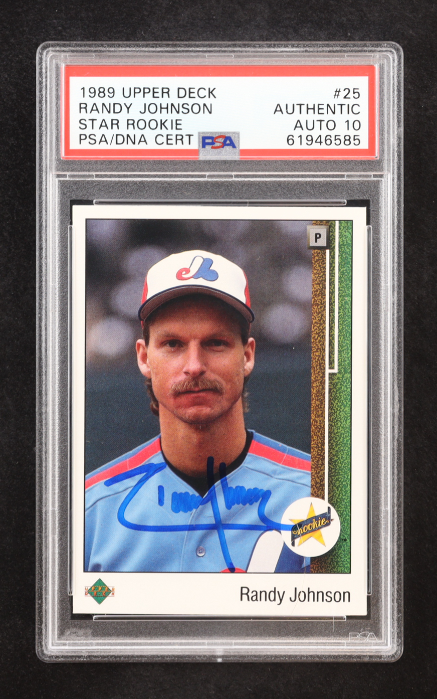 Randy Johnson Signed 1989 Upper Deck #25 RC (PSA | Auto 10) at PristineAuction.com Randy Johnson Signed 1989 Upper Deck #25 RC (PSA | Auto 10) at PristineAuction.com
