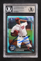 Jesus Luzardo Signed 2016 Bowman Chrome Draft Sky Blue Refractors #BDC59 RC (BGS) at PristineAuction.com