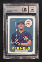Royce Lewis Signed 2018 Topps Heritage Minors #150 RC (BGS | Auto Grade 10) at PristineAuction.com