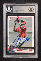 Jo Adell Singed 2018 Bowman Draft #BD107 RC Topps Vault Blank Back (BGS) at PristineAuction.com