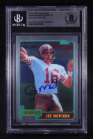 Joe Montana Signed 2010 Topps Chrome Anniversary Reprints #15 (BGS) at PristineAuction.com