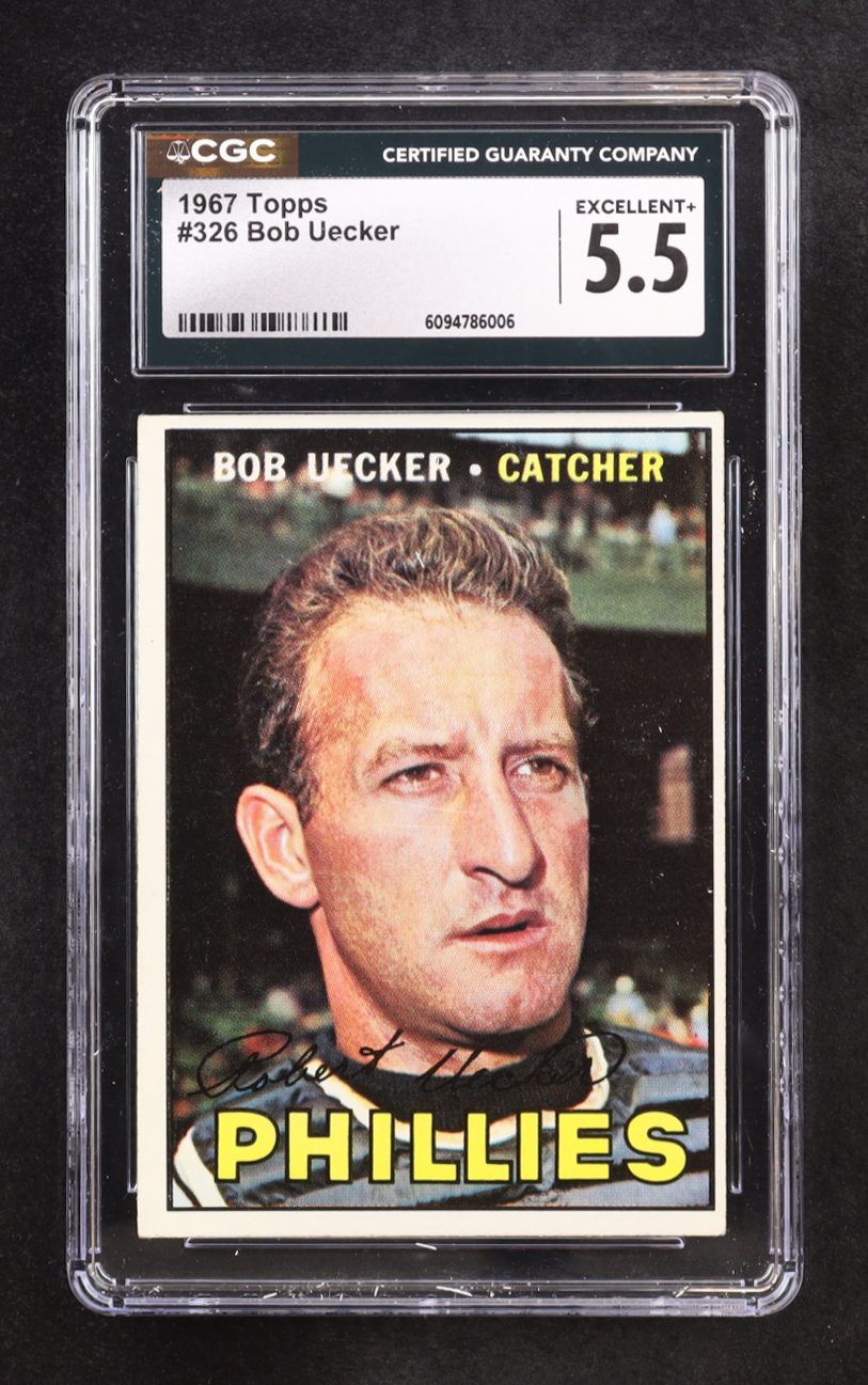 Bob Uecker 1967 Topps #326 (CGC 5.5) at PristineAuction.com Bob Uecker 1967 Topps #326 (CGC 5.5) at PristineAuction.com