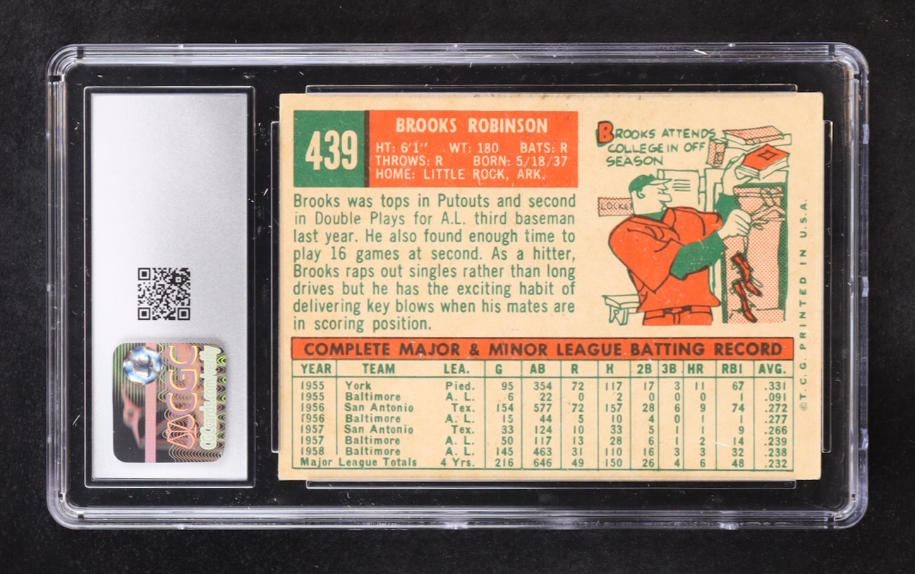 Brooks Robinson 1959 Topps #439 (CGC 5) at PristineAuction.com Brooks Robinson 1959 Topps #439 (CGC 5) at PristineAuction.com