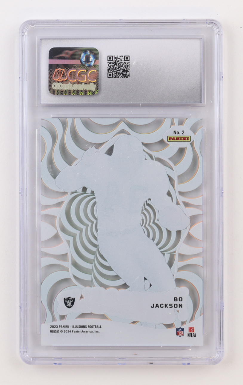 Bo Jackson 2023 Panini Illusions Funkadelic Emerald #2 (CGC 10) at PristineAuction.com Bo Jackson 2023 Panini Illusions Funkadelic Emerald #2 (CGC 10) at PristineAuction.com