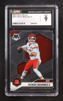 Patrick Mahomes II 2021 Panini Mosaic #221 (CGC 9) at PristineAuction.com