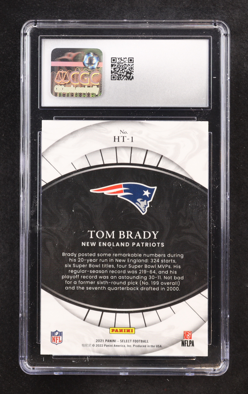 Tom Brady 2021 Panini Select Hidden Talents #HT-1 (CGC 8) at PristineAuction.com Tom Brady 2021 Panini Select Hidden Talents #HT-1 (CGC 8) at PristineAuction.com