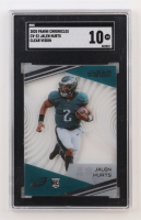 Jalen Hurts 2020 Panini Chronicles Clear Vision #22 RC (SGC 10) at PristineAuction.com
