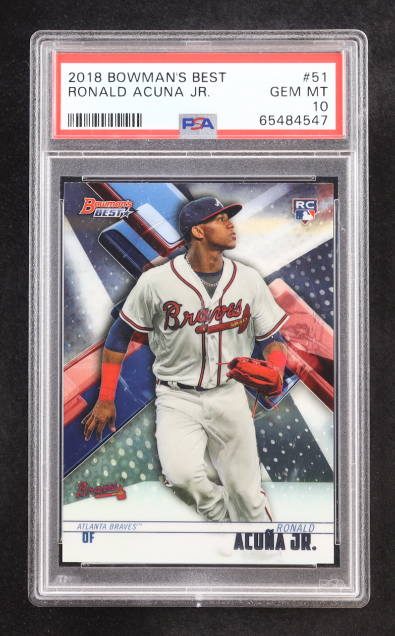 Ronald Acuna Jr. 2018 Bowman's Best #51 RC (PSA 10) at PristineAuction.com Ronald Acuna Jr. 2018 Bowman's Best #51 RC (PSA 10) at PristineAuction.com