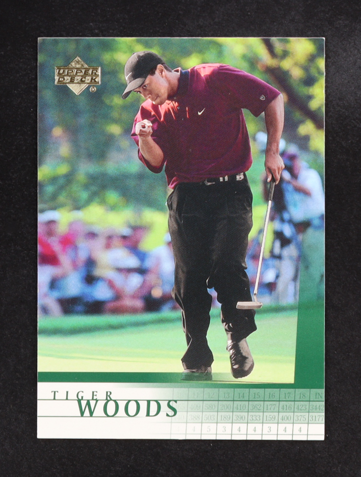 Tiger Woods 2001 Upper Deck #1 RC at PristineAuction.com Tiger Woods 2001 Upper Deck #1 RC at PristineAuction.com