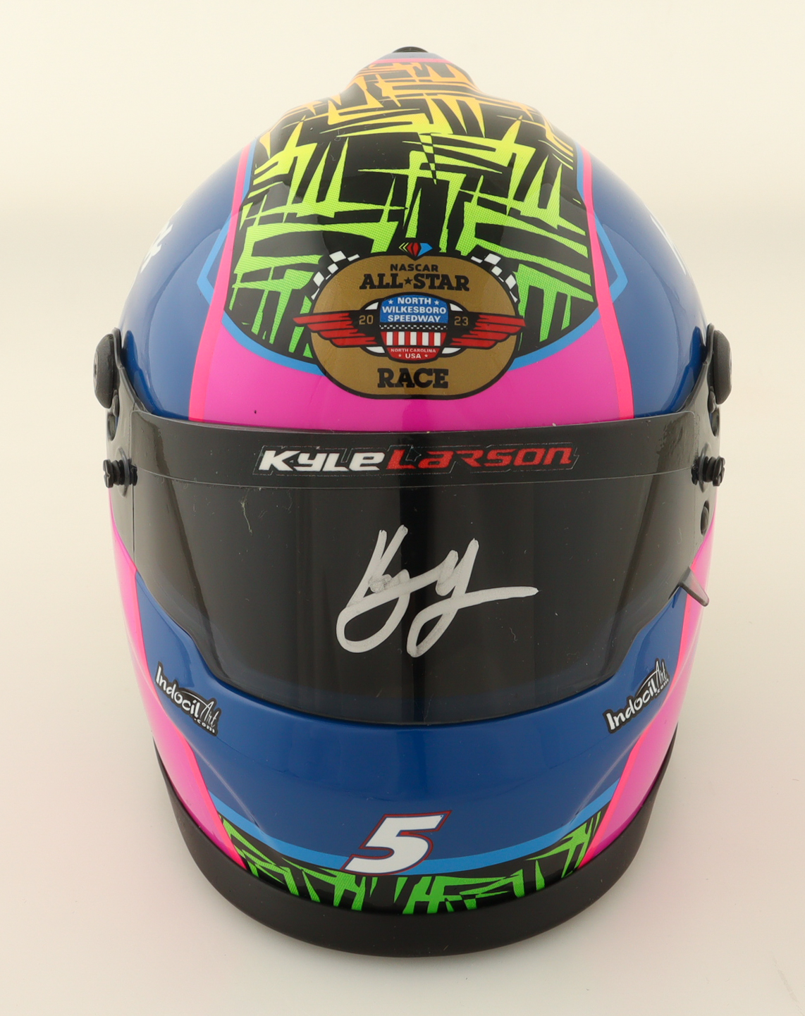 Kyle Larson Signed NASCAR HendrickCars.com Mini Helmet (PA) at PristineAuction.com Kyle Larson Signed NASCAR HendrickCars.com Mini Helmet (PA) at PristineAuction.com